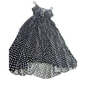 SHEIN Vintage Midi Length Polka-dot Skater Dress